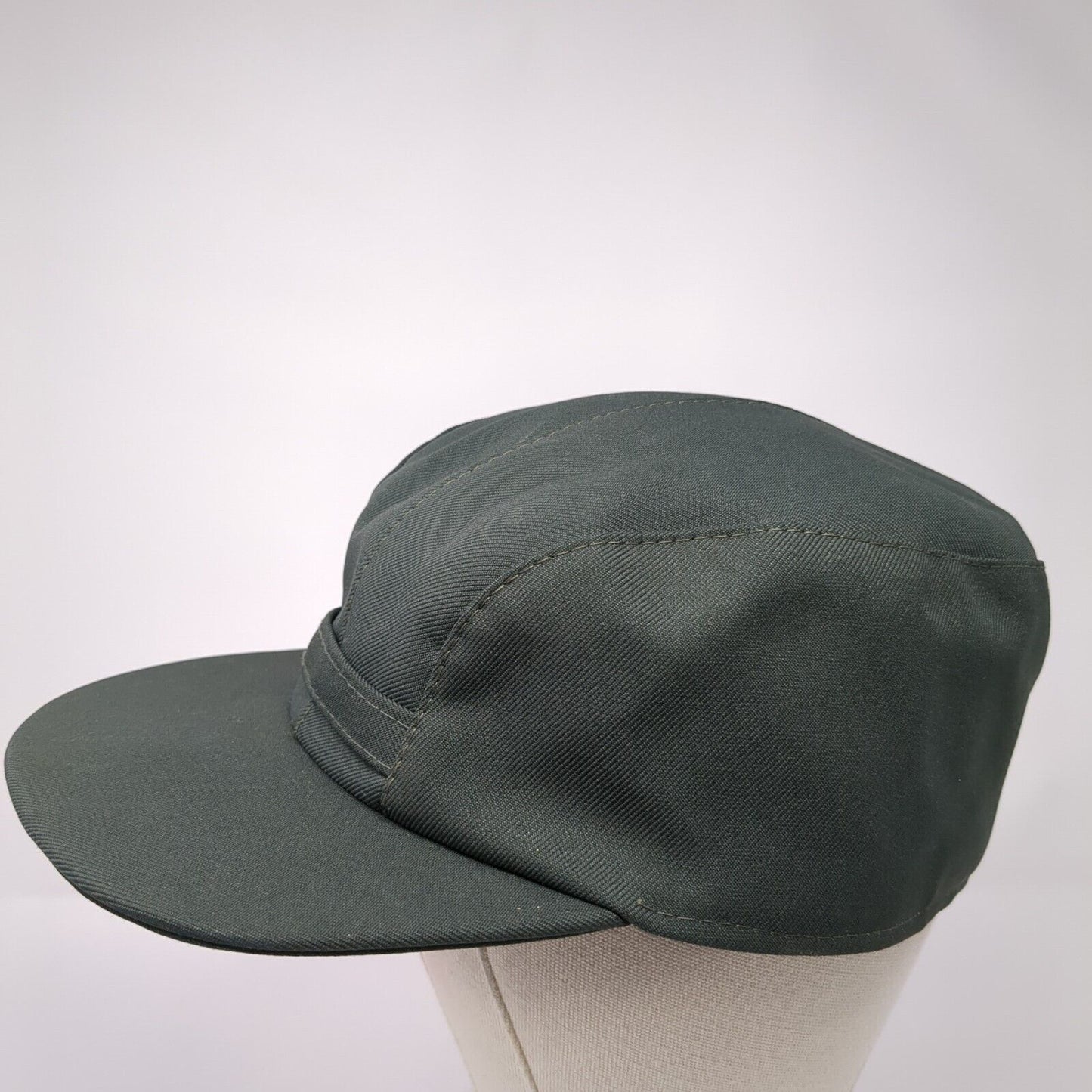 Unbranded Fitted Cadet Army Cap Hat Green One Size Solid Blank Outdoor