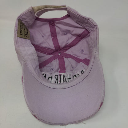 Bad Hair Day Strapback Hat Purple One Size Distressed KB ETHOS Vintage