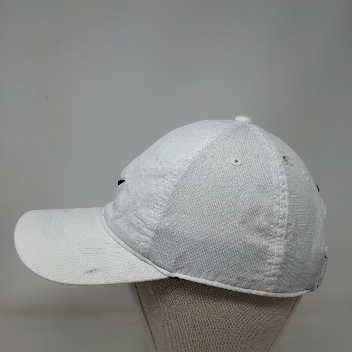 Nike Strapback Hat White OSFM Adjustable Embroidered Swoosh Legacy91 Dri-Fit