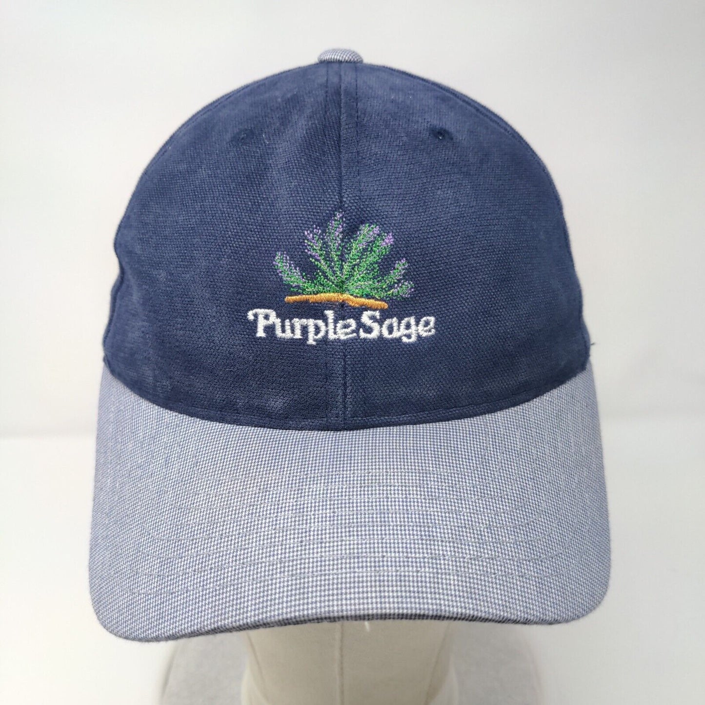 Purple Sage Slideback Hat Blue One Size Adjustable Embroidered Town Talk Cotton