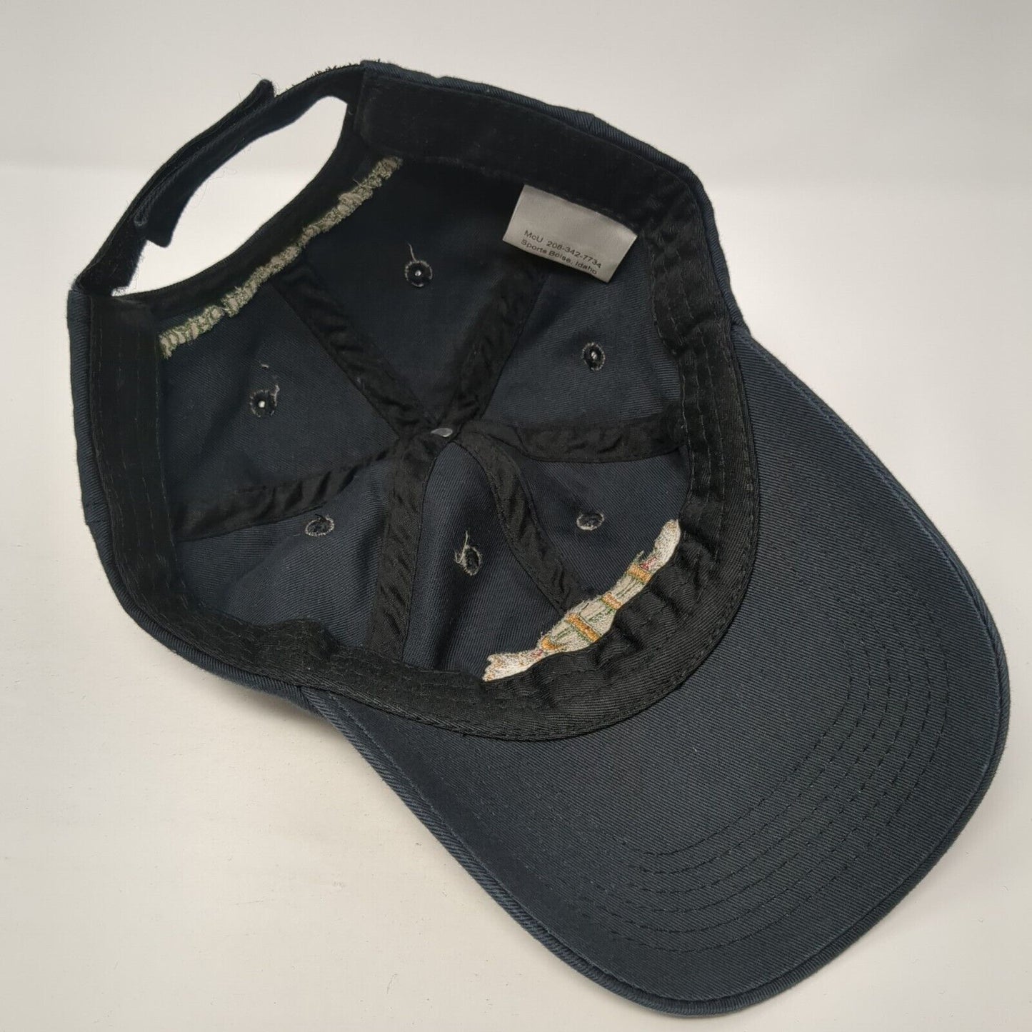 IIB Idaho Independent Bank Strapback Hat Black OS Adjustable Embroidered Cotton