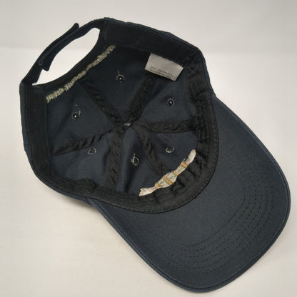IIB Idaho Independent Bank Strapback Hat Black OS Adjustable Embroidered Cotton
