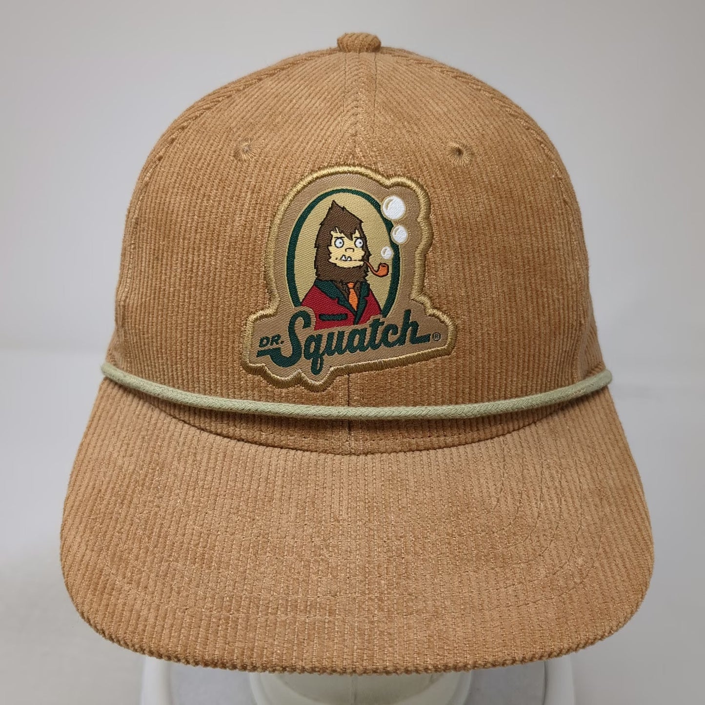Dr. Squatch Snapback Hat Brown One Size Corduroy Rope Patch Sasquatch Bigfoot