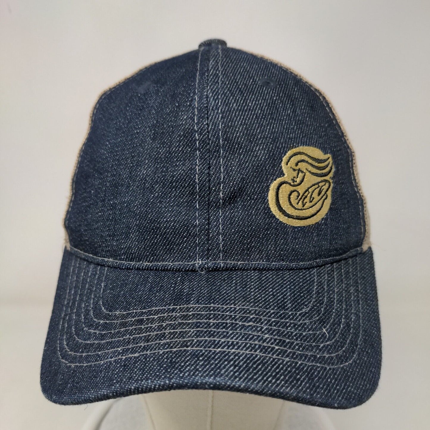 Panera Bread Strapback Mesh Back Trucker Hat Blue One Size Employee Uniform