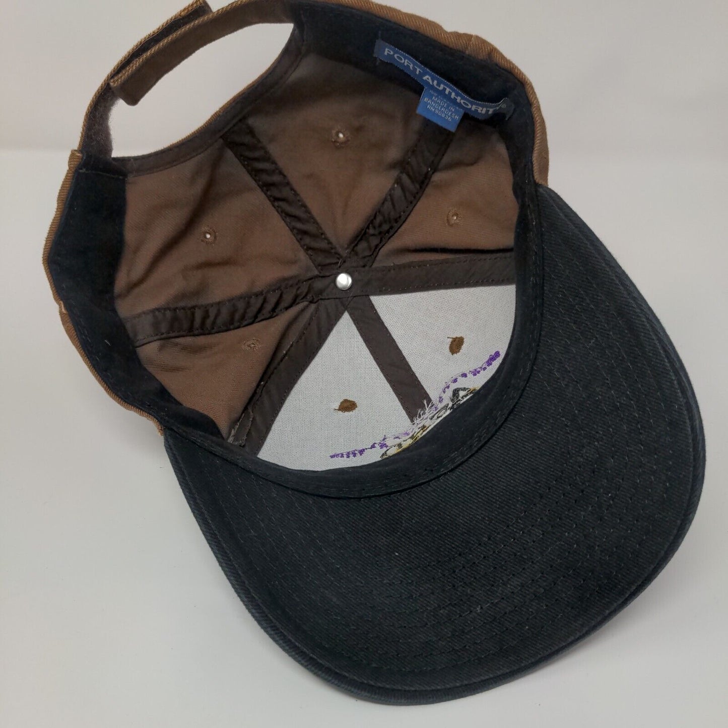 ACHD Committed To Service Strapback Hat Brown One Size Colorblock