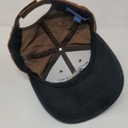 ACHD Committed To Service Strapback Hat Brown One Size Colorblock