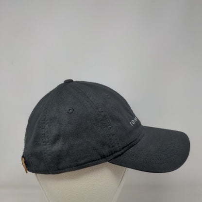 Tommy Hilfiger Slideback Hat Black One Size Adjustable Leather Strap