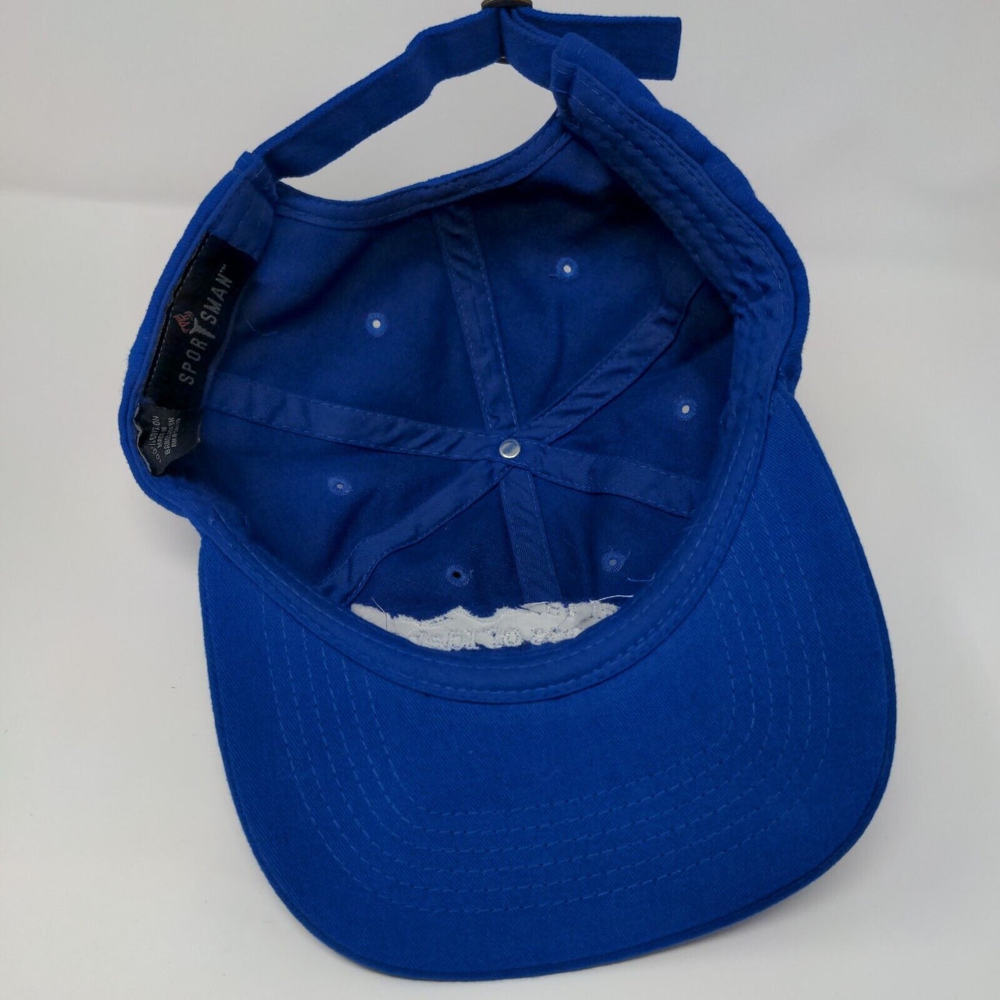 Blue Cross of Idaho Slideback Hat Blue OSFA Adjustable Vented Holes Sportsman