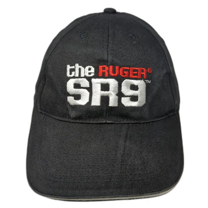 Ruger SR9 Logo Black OS Baseball Cap Hat Adjustable Strapback Sandwich Bill