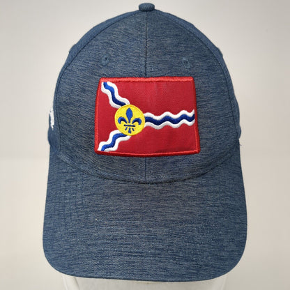 Flag of St. Louis Strapback Hat Blue OS Adjustable Mid Fit Embroidered Ahead