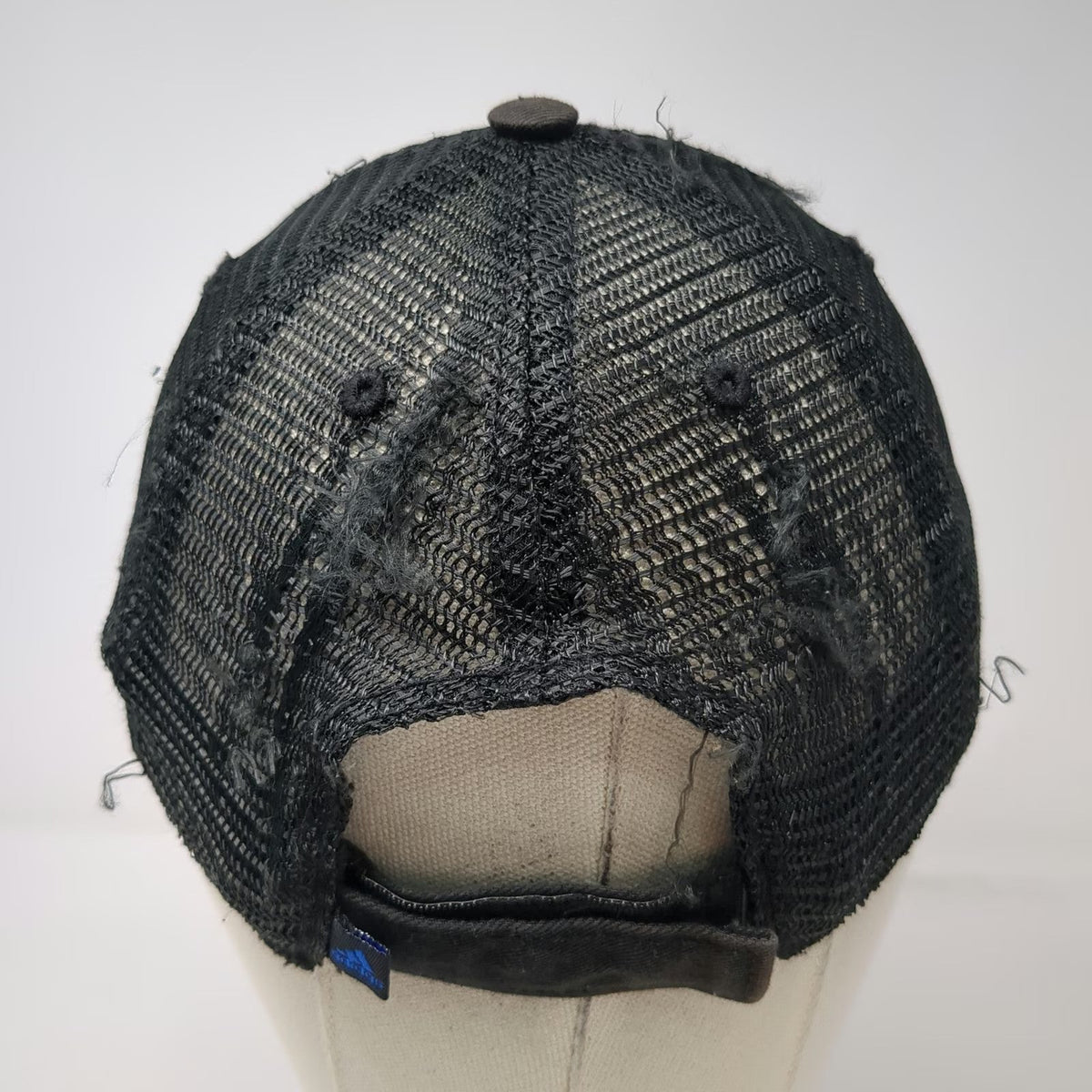 Adidas Baseball Cap Black One Size Boston Marathon 2015 BAA Logo Mesh Back Hat