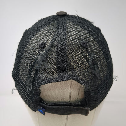 Adidas Baseball Cap Black One Size Boston Marathon 2015 BAA Logo Mesh Back Hat