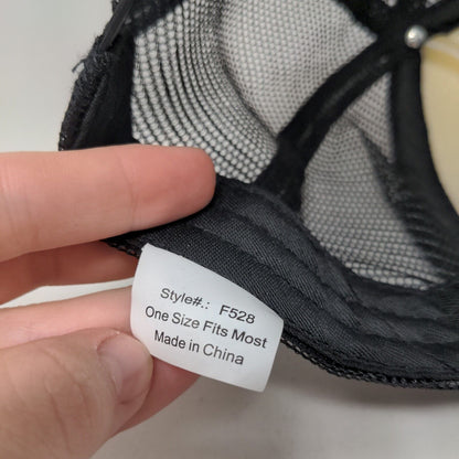 Sorry About My Dad Snapback Mesh Back Trucker Hat Black OSFM Direct Caps