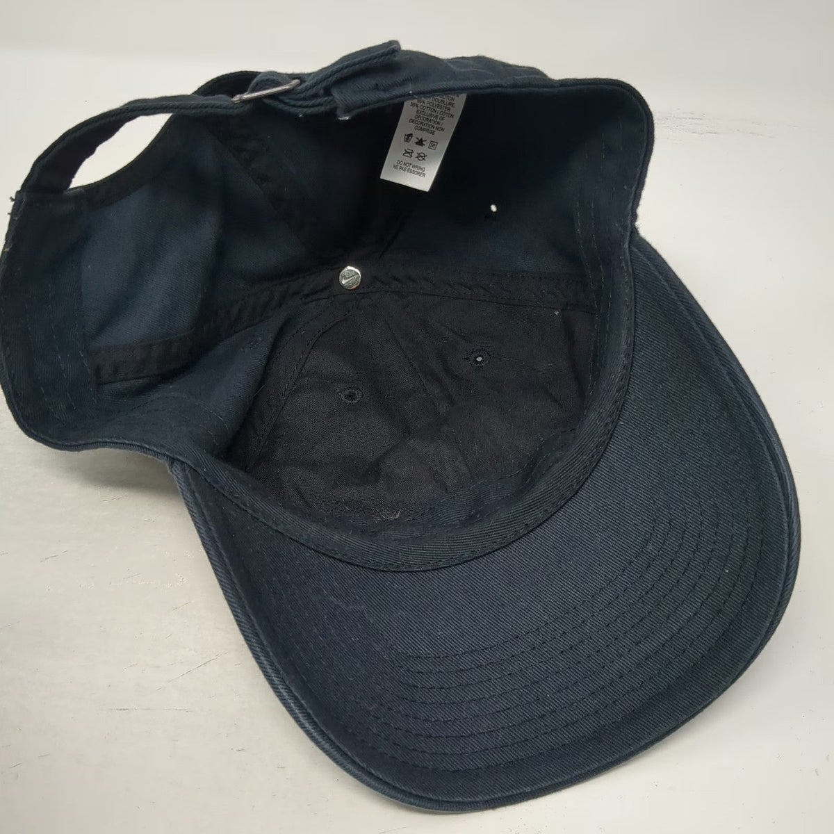 Nike Baseball Cap Blue One Size Heritage 86 Embroidered Logo Slideback Hat
