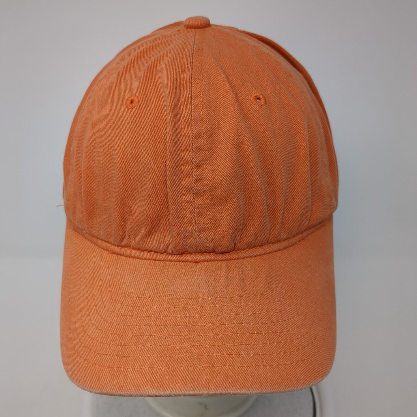 Yupoong Fitted Hat Orange OS Lightweight Vented Holes 6 Panel Blank Flexfit