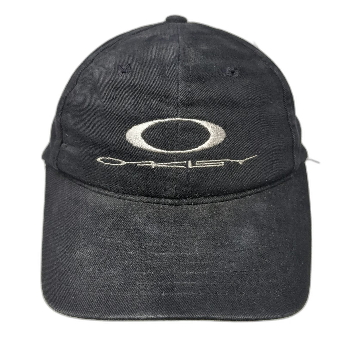 Oakley Software 1242 Snapback Hat Black One Size Logo Made in USA Vintage Rare