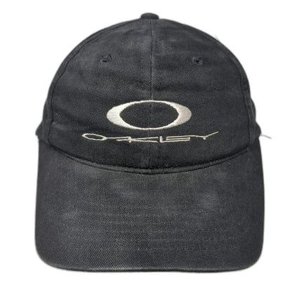 Oakley Software 1242 Snapback Hat Black One Size Logo Made in USA Vintage Rare