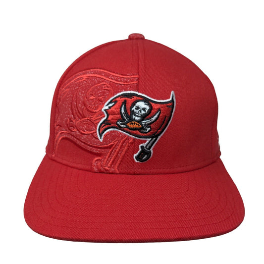 NFL Reebok Tampa Bay Buccaneers Fitted Hat Red Size L/XL Embroidered Logo