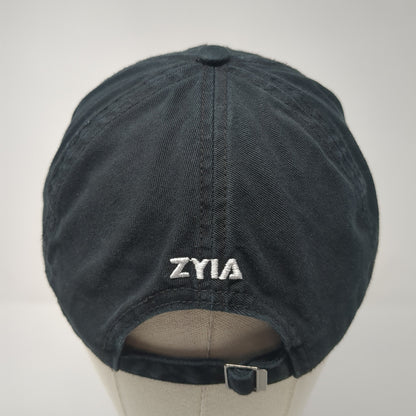 Zyia Active Est. 2017 Slideback Baseball Cap Black OS Adjustable Embroidered