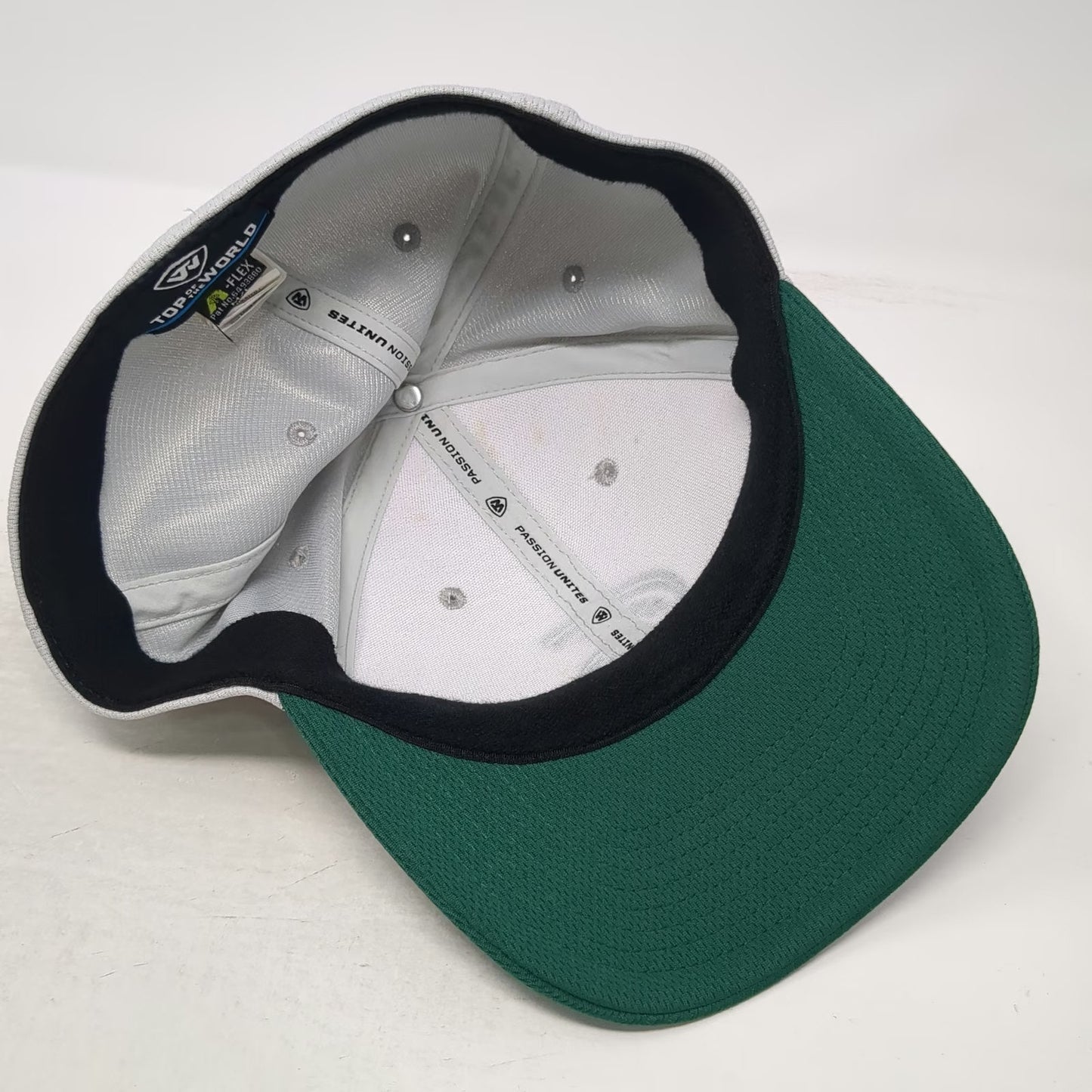 Michigan State Spartans NCAA Top of the World Cap Hat L Gray Green Embroidered
