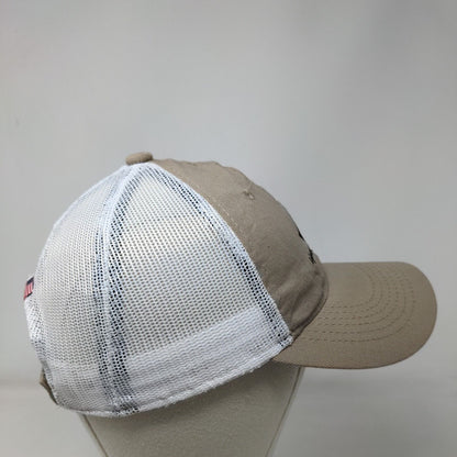 Inline Lighting Electrical Strapback Mesh Back Trucker Hat Tan One Size