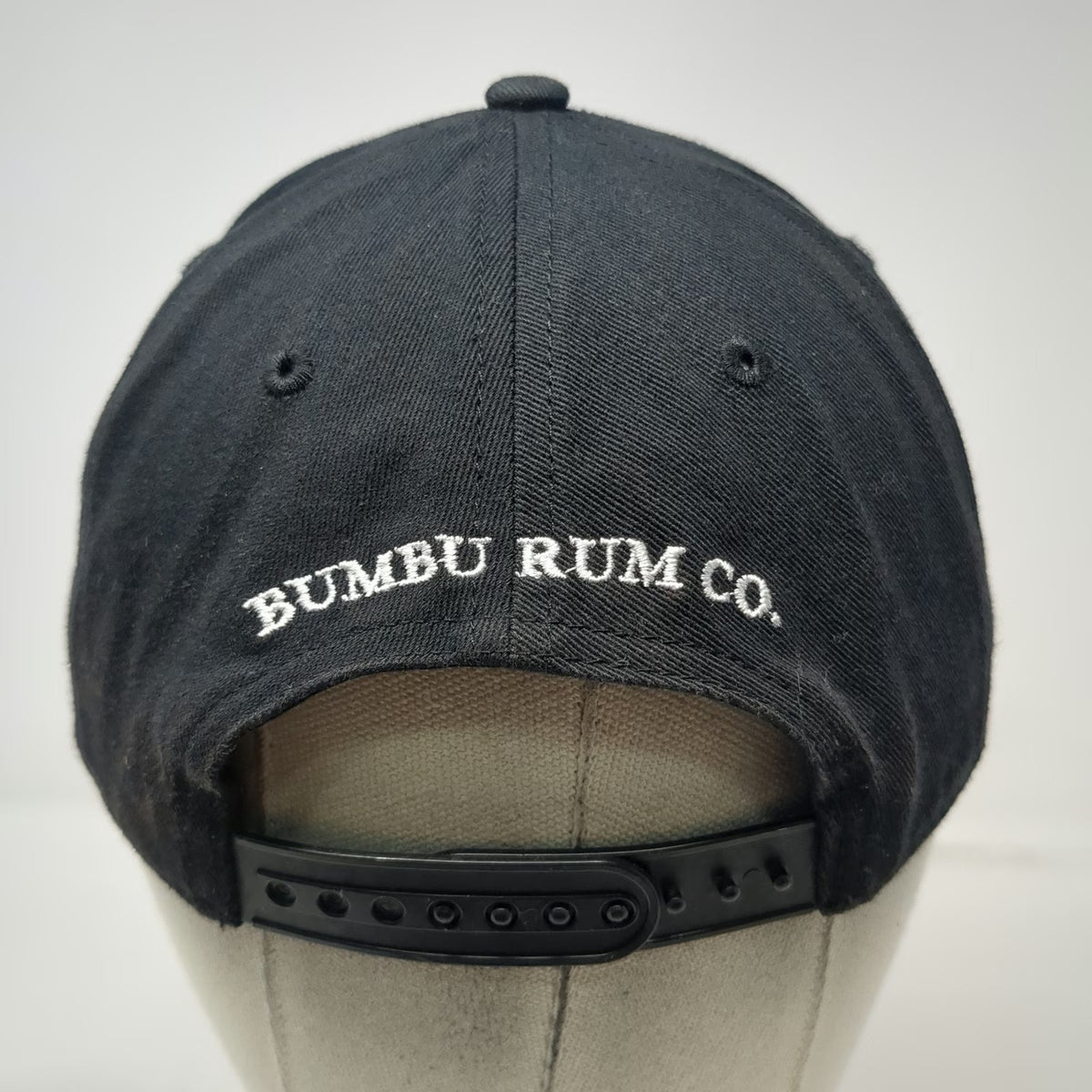 Bumbu Rum Co. Snapback Hat Black One Size Embroidered Logo Cotton 6 Panel Cap