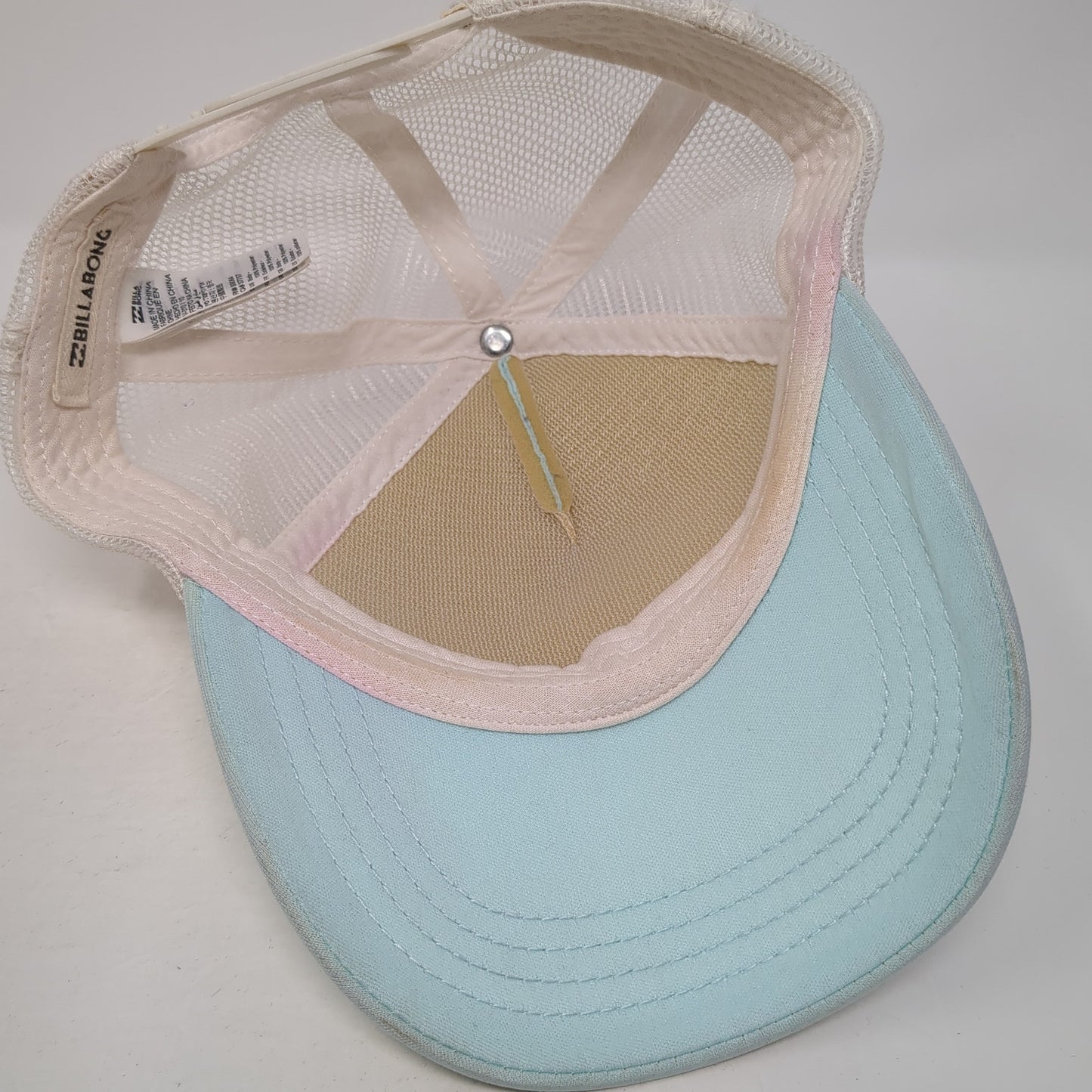 East Coast Snapback Trucker Hat Blue One Size Mesh Back Billabong