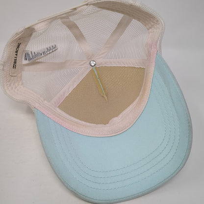 East Coast Snapback Trucker Hat Blue One Size Mesh Back Billabong