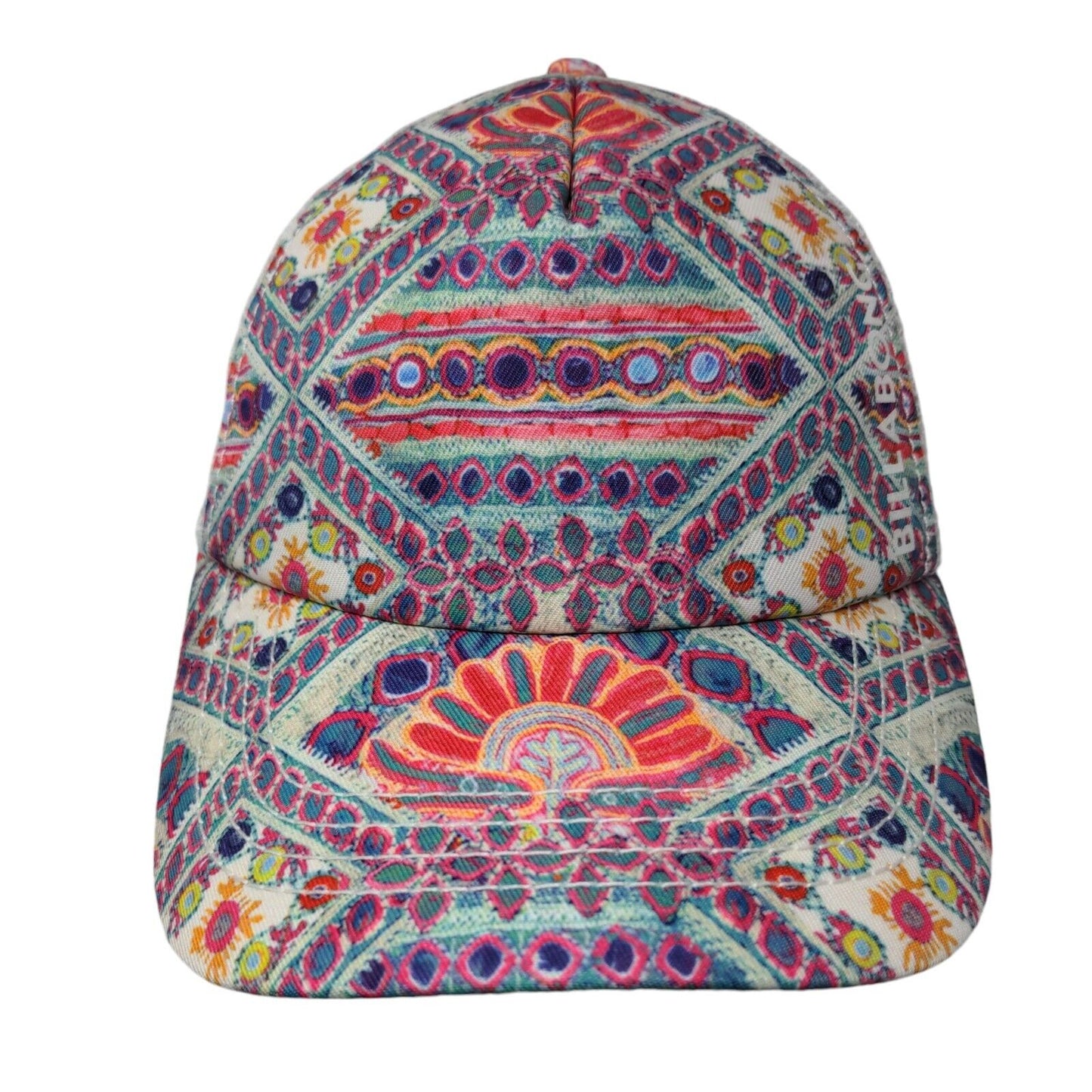 Billabong Snapback Trucker Hat Multicolor One Size Adjustable Bohemian Mesh Back