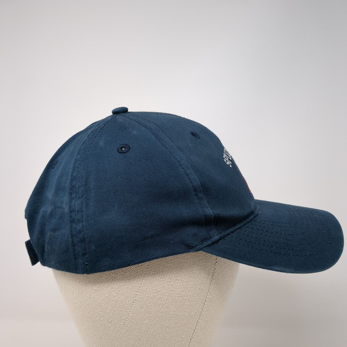 Spudinators Strapback Hat Blue One Size Adjustable Embroidered Port & Company