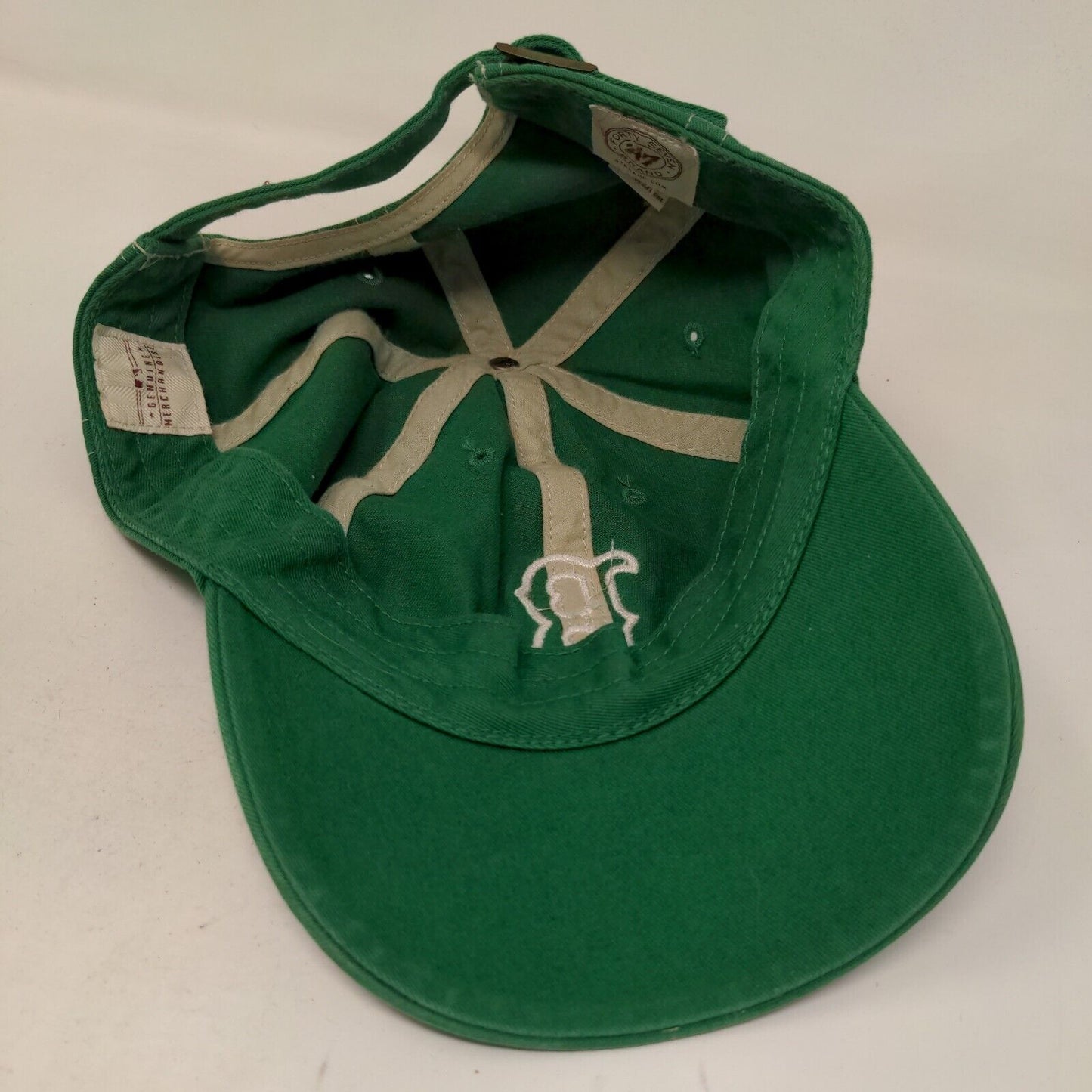 '47 Brand Men's Slideback Hat Green OS Boston Red Sox Embroidered Logo