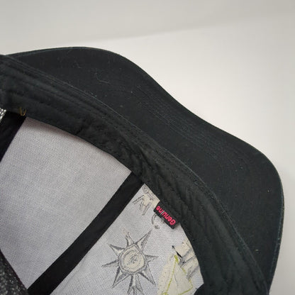 Volcom Measure Snapback Trucker Hat Black One Size Adjustable Mesh Back 6 Panel