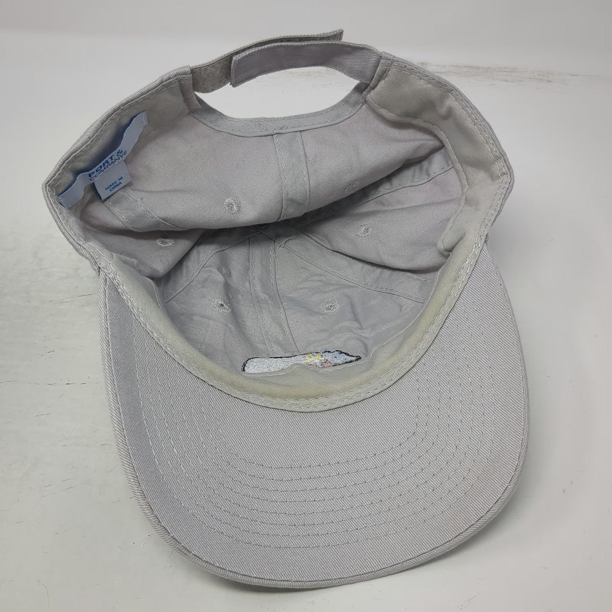 Port & Company Baseball Cap Gray One Size Bear Mountain Sun Star Strapback Hat