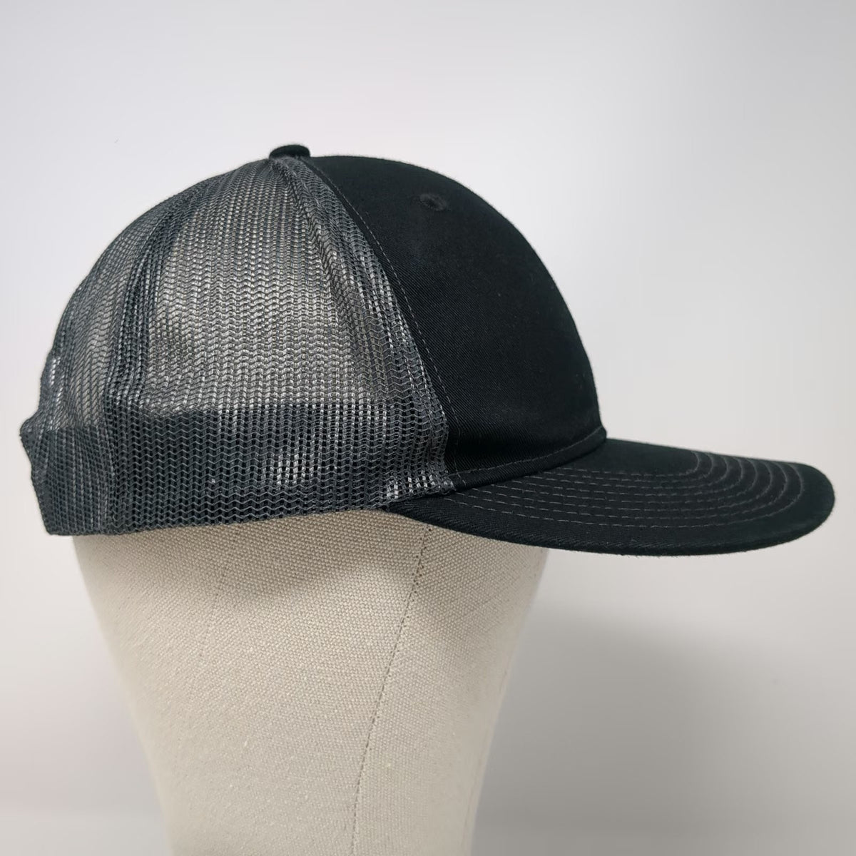 Port Authority Trucker Hat Black One Size PortaPros Embroidered Patch Snapback