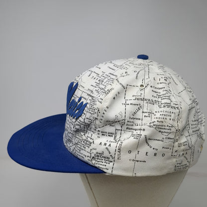 Trucker White Blue One Size New Mexico State Map All Over Print Snapback Hat
