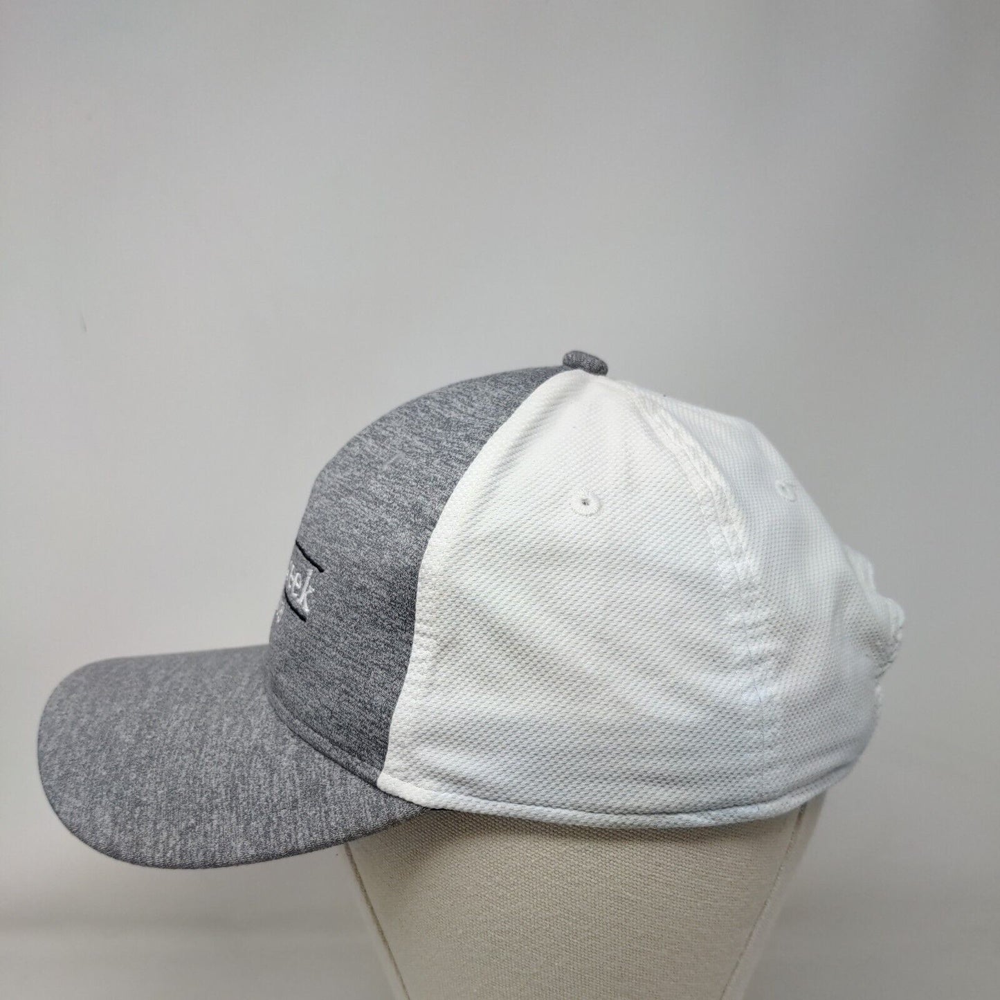 Del Web Stone Creek Golf Club Strapback Hat Gray OS Mid Fit Ahead Performance