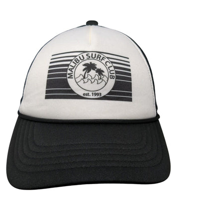 Malibu Surf Club Est. 1993 Snapback Trucker Hat Black OSFA Mesh Back Wild Fable