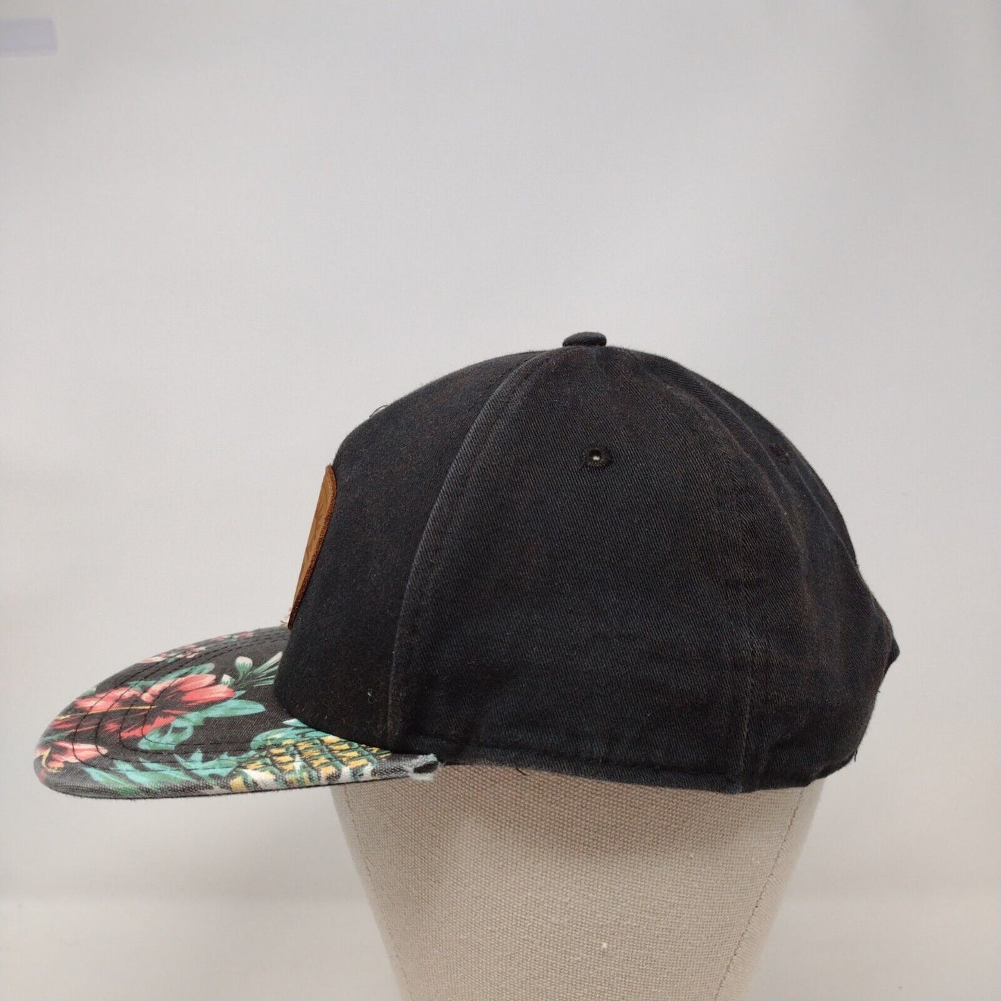 Floral Snapback Hat Multicolor One Size Adjustable Patch Vented Holes Pukka