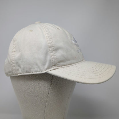 Adidas Baseball Cap Beige One Size Trefoil Logo Slideback Gray Undervisor Hat