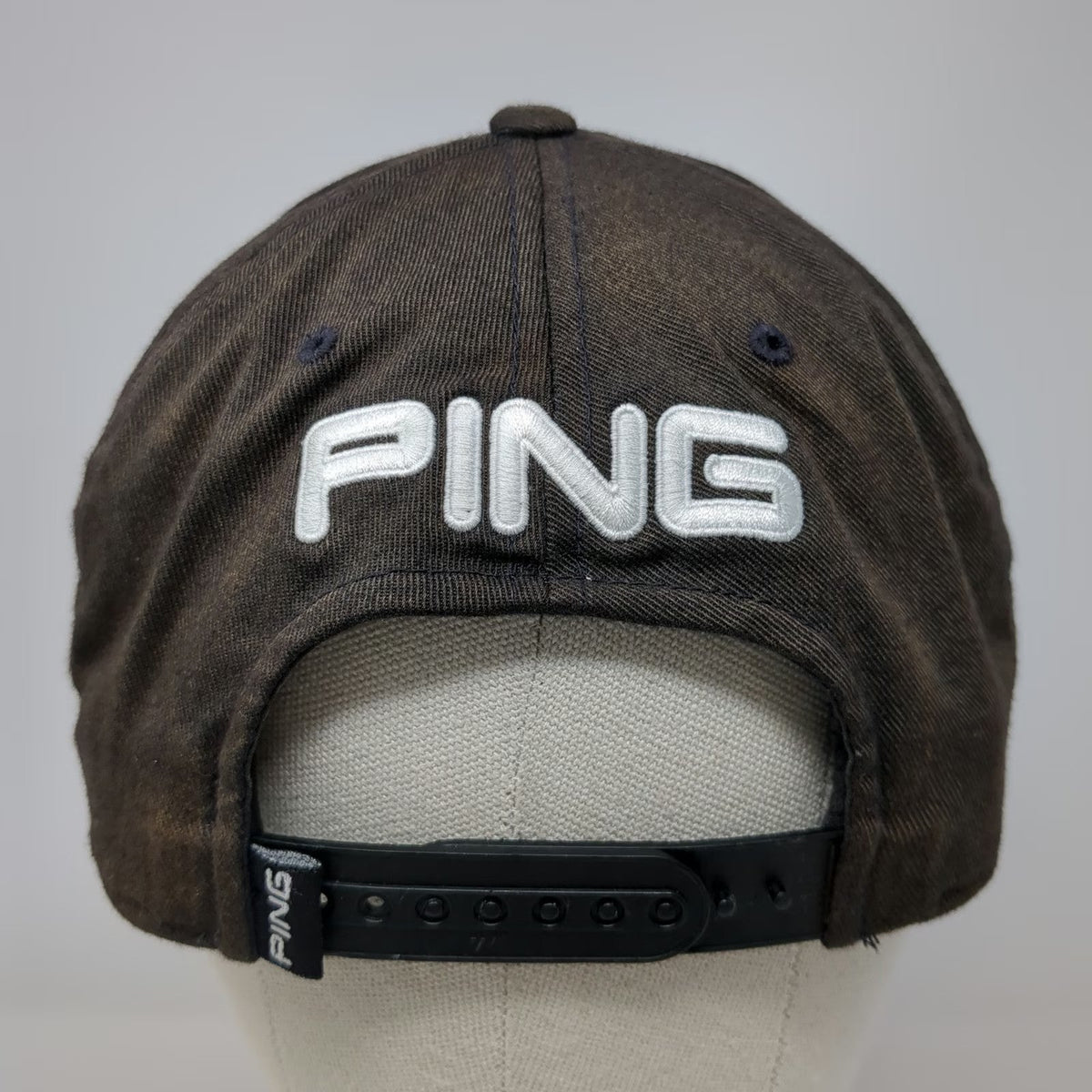 Ping 5 Panel Black Blue White One Size G30 Snapback Hat Golf Flexfit Adjustable