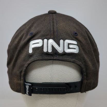 Ping 5 Panel Black Blue White One Size G30 Snapback Hat Golf Flexfit Adjustable