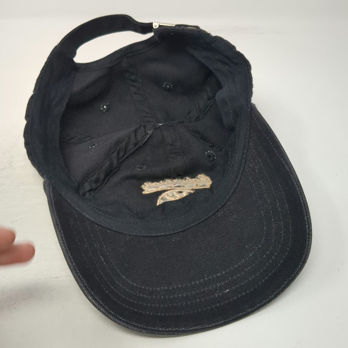 Robertson Supply Baseball Cap Black One Size Gold Embroidery EST. 1948 Logo Hat