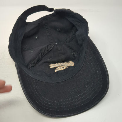 Robertson Supply Baseball Cap Black One Size Gold Embroidery EST. 1948 Logo Hat