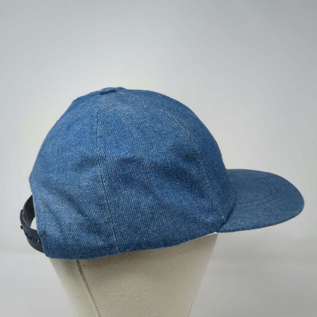 Omnico EACO Baseball Cap Blue OSFM Denim Snapback Made in USA Hat Embroidered