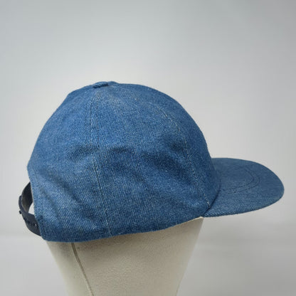 Omnico EACO Baseball Cap Blue OSFM Denim Snapback Made in USA Hat Embroidered