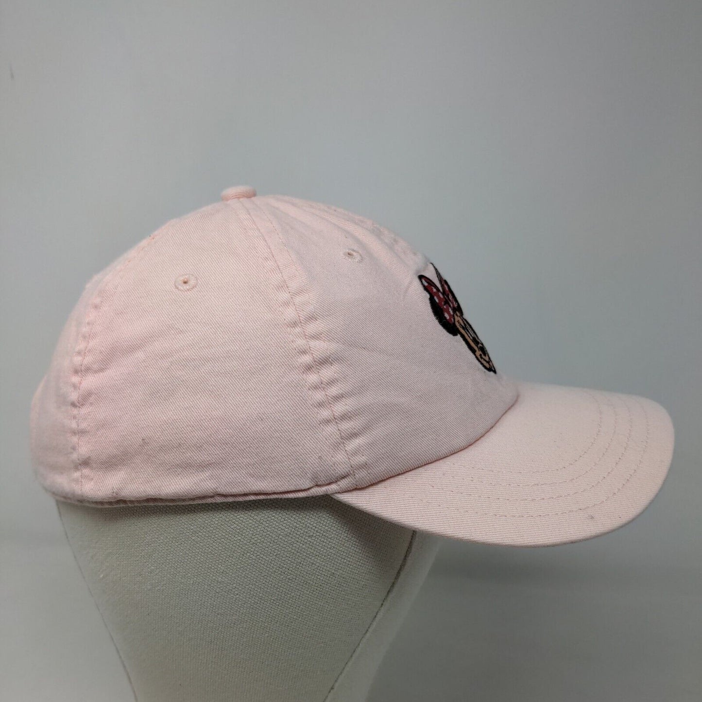Disney Girl's Stretchy Hat Pink Size L Embroidered Minnie Mouse