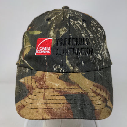 Owens Corning Preferred Contractor Strapback Hat Camouflage One Size Cap America