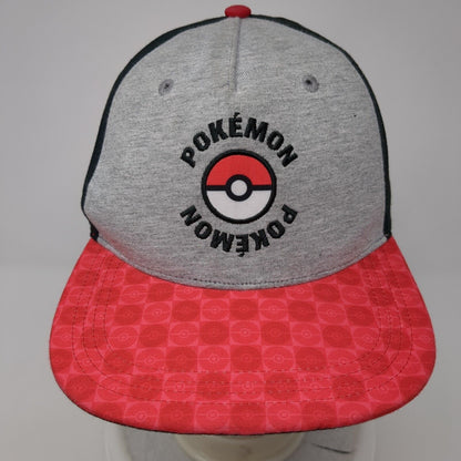 Pokemon Poke Ball snapback Hat Multi Youth OSFM Embroidered Colorblock