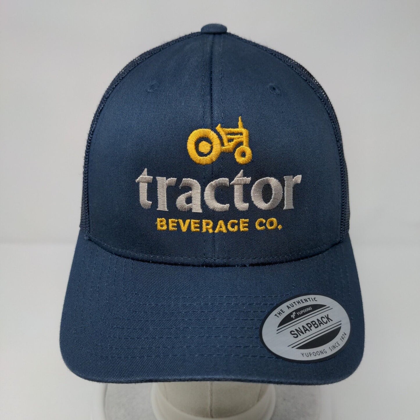 Tractor Beverage Co. Snapback Trucker Hat Blue One Size The Classics Yupoong