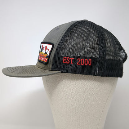 Richardson Trucker Hat Gray One Size Outlaw Motor Sports Mesh Snapback Patch